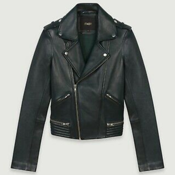 Leather MAJE jacket - Picture 3 of 6
